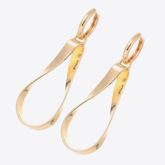 Alloy 18K Gold-Plated Earrings For Women - Picture 3 of 3